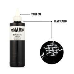 Dynamic-Black Tattoo Ink - 8 oz. Bottle - EZTATTOO