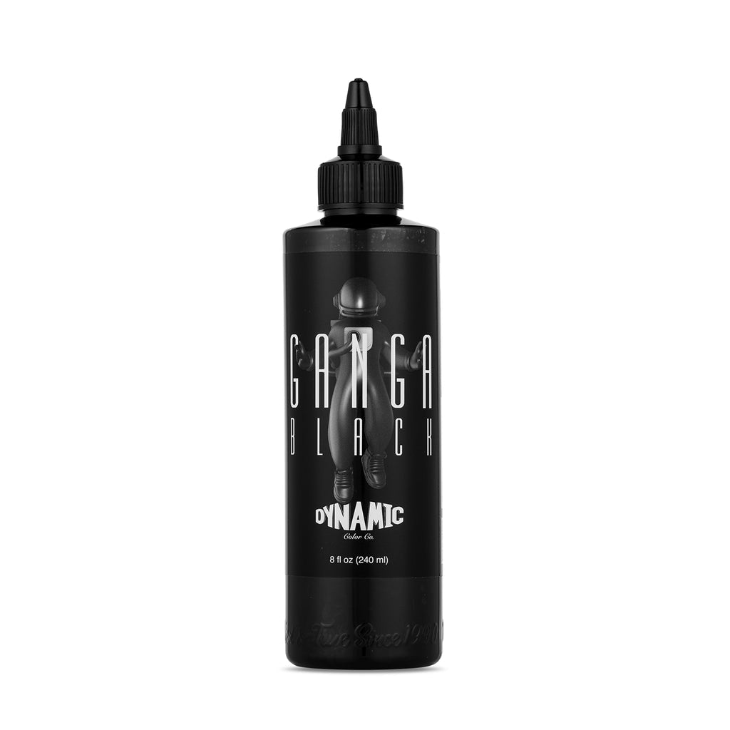 Dynamic-Ganga Black Tattoo Ink - 8 oz. Bottle - EZTATTOO
