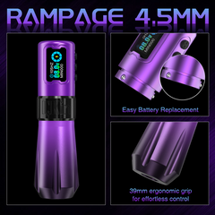 Rampage (4.0/4.5mm Stroke)Direct Drive Wireless Tattoo Machine - EZTATTOO