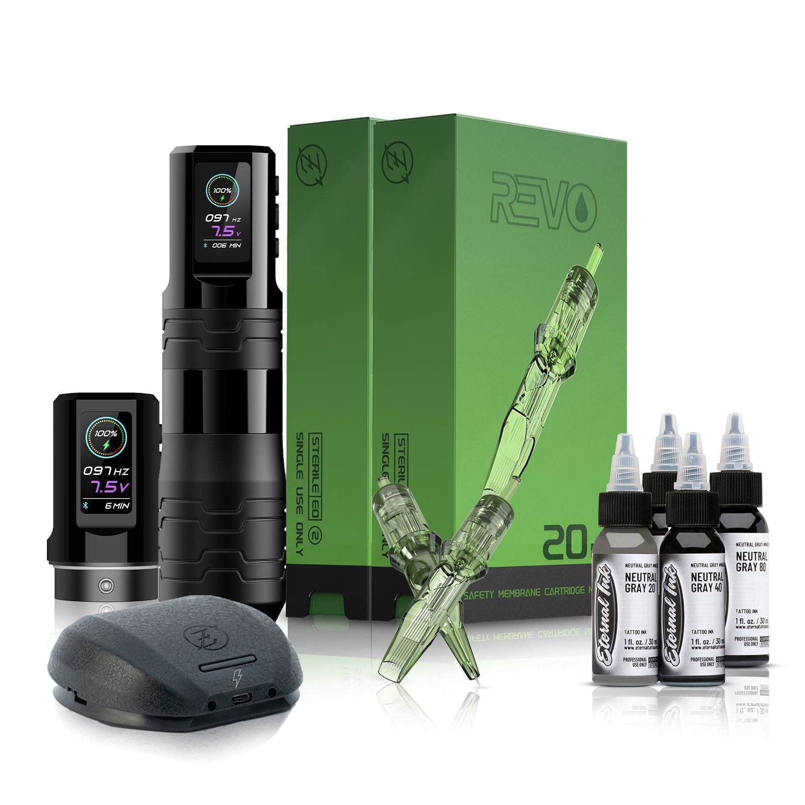 EZ P3 Pro Turbo Eternal Neutral Gray Tattoo Kit - EZTATTOO