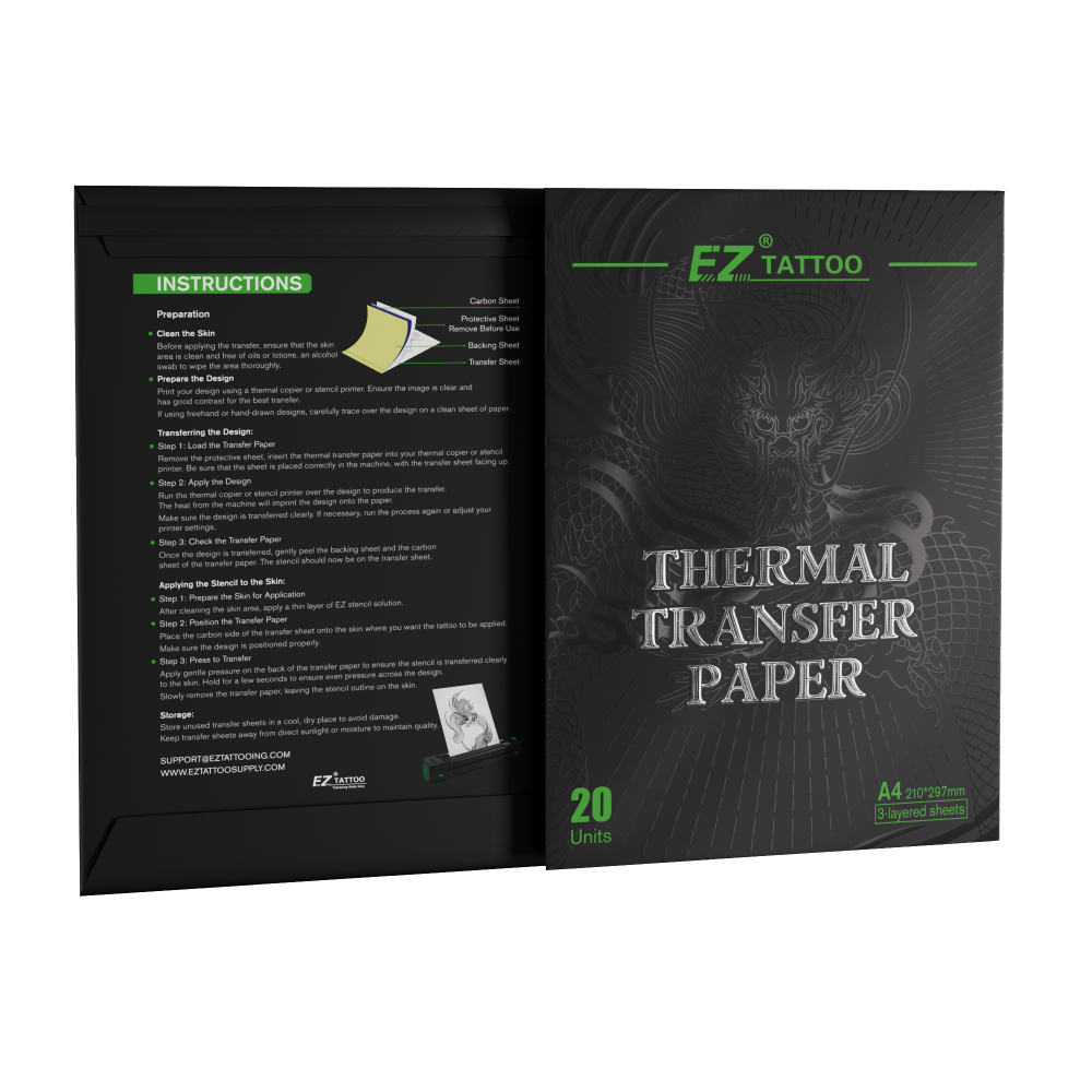 EZ Thermal Transfer Paper — Tattoo Stencil Paper(20/50pcs/8"x11") - EZ TATTOO SUPPLY
