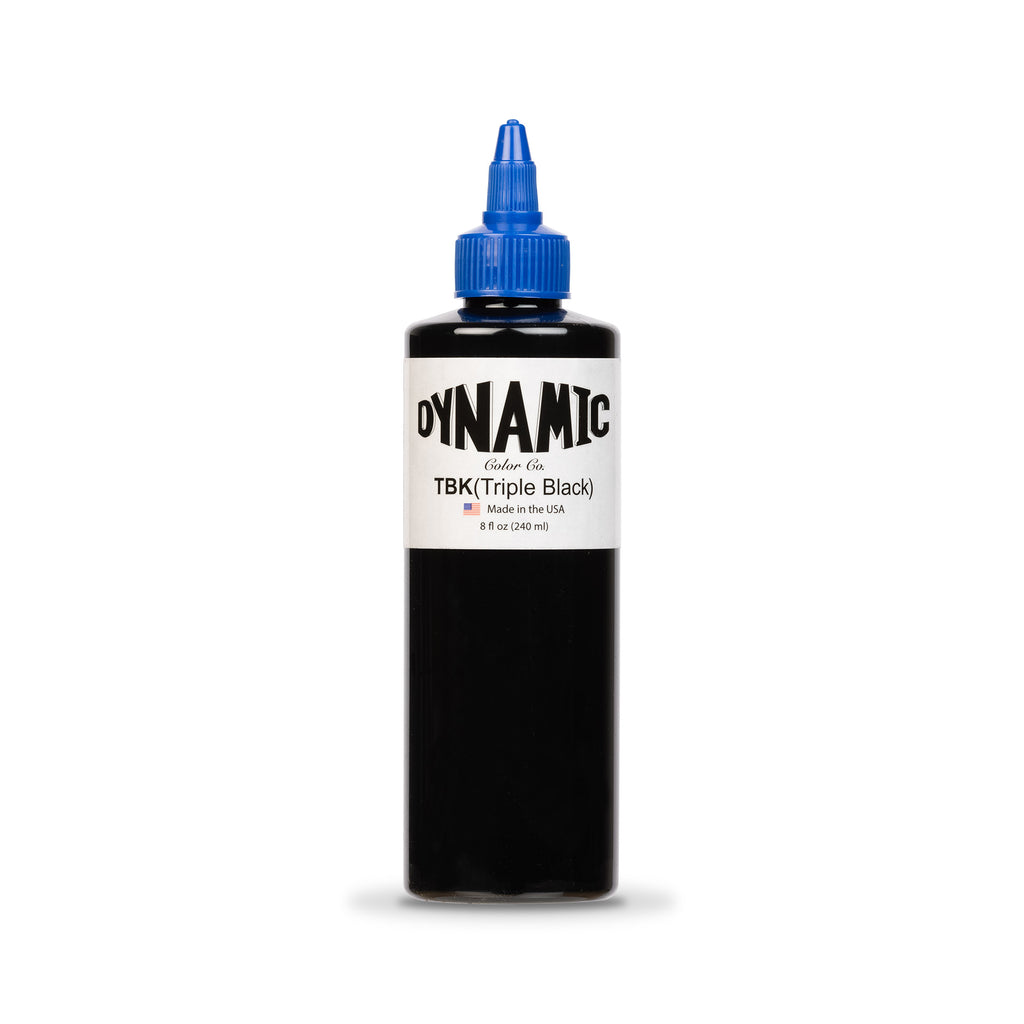 Dynamic-Triple Black Tattoo Ink - 8 oz. Bottle - EZTATTOO