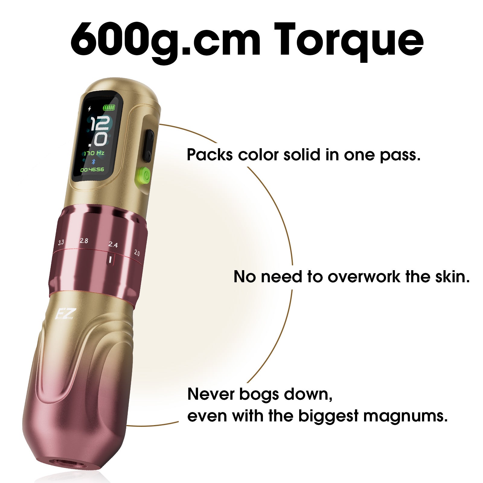 EZ P6 Adjustable Stroke Wireless Tattoo Machine - EZTATTOO