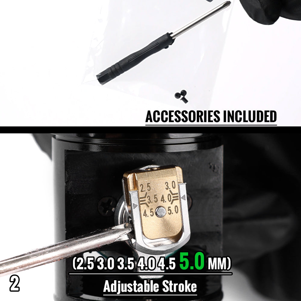 EZ P3 Pro Turbo 2.0 Upgrade Wireless Direct Drive Tattoo Machine with Adjustable Stroke 5.0 mm - EZTATTOO