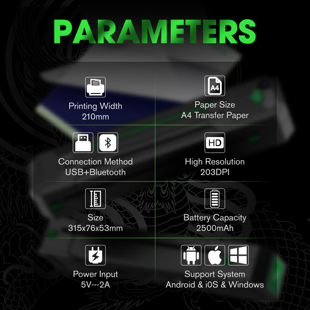 EZ Wireless Tattoo Transfer Stencil Printers - EZTATTOO