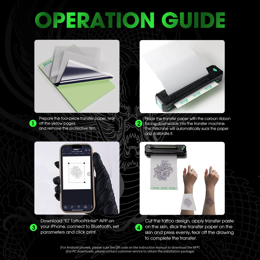 EZ Wireless Tattoo Transfer Stencil Printers - EZTATTOO