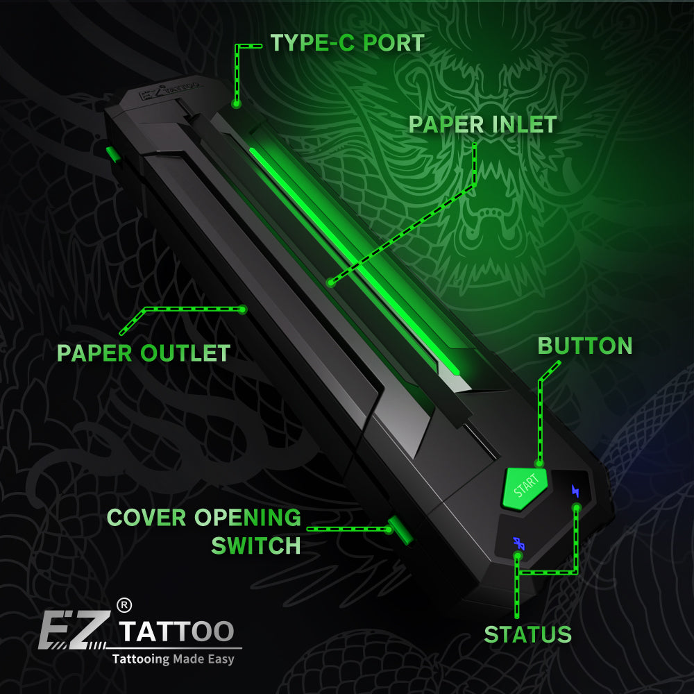 EZ Wireless Tattoo Transfer Stencil Printers - EZTATTOO