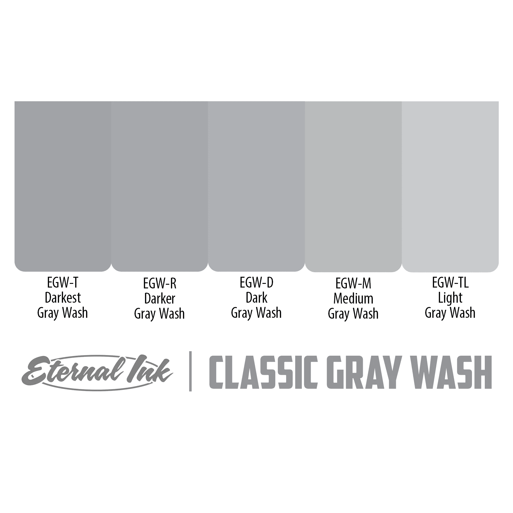 Eternal Ink Gray Wash Set - EZTATTOO