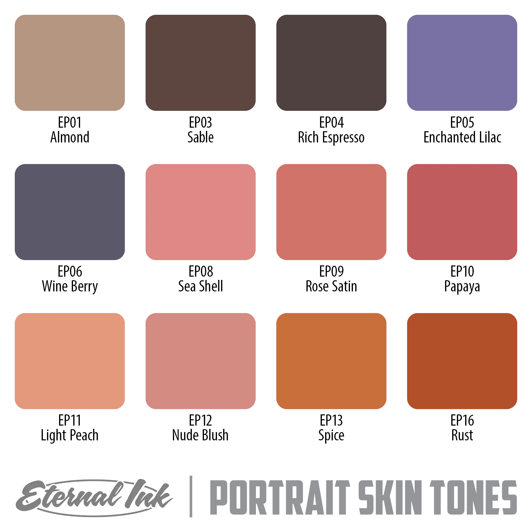 Ron Russo Portrait Skin Tones Set-Eternal Tattoo Ink - EZTATTOO