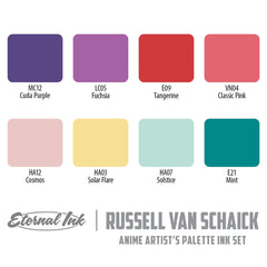 Artist's Palette Series: Russell Van Schaick-Anime Inspiration Set-Eternal Tattoo Ink - EZTATTOO