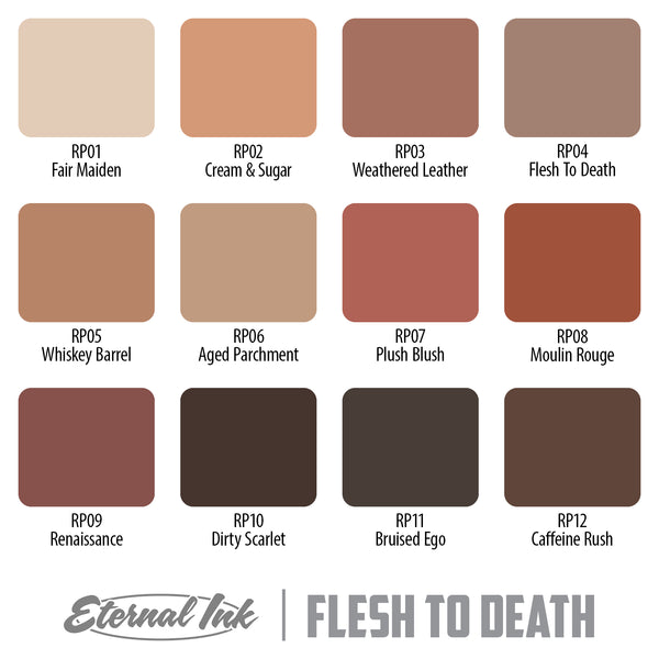 Flesh to Death Set-Eternal Tattoo Ink - EZTATTOO