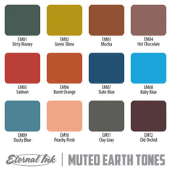 Muted Earth Tones Set-Eternal Tattoo Ink - EZTATTOO